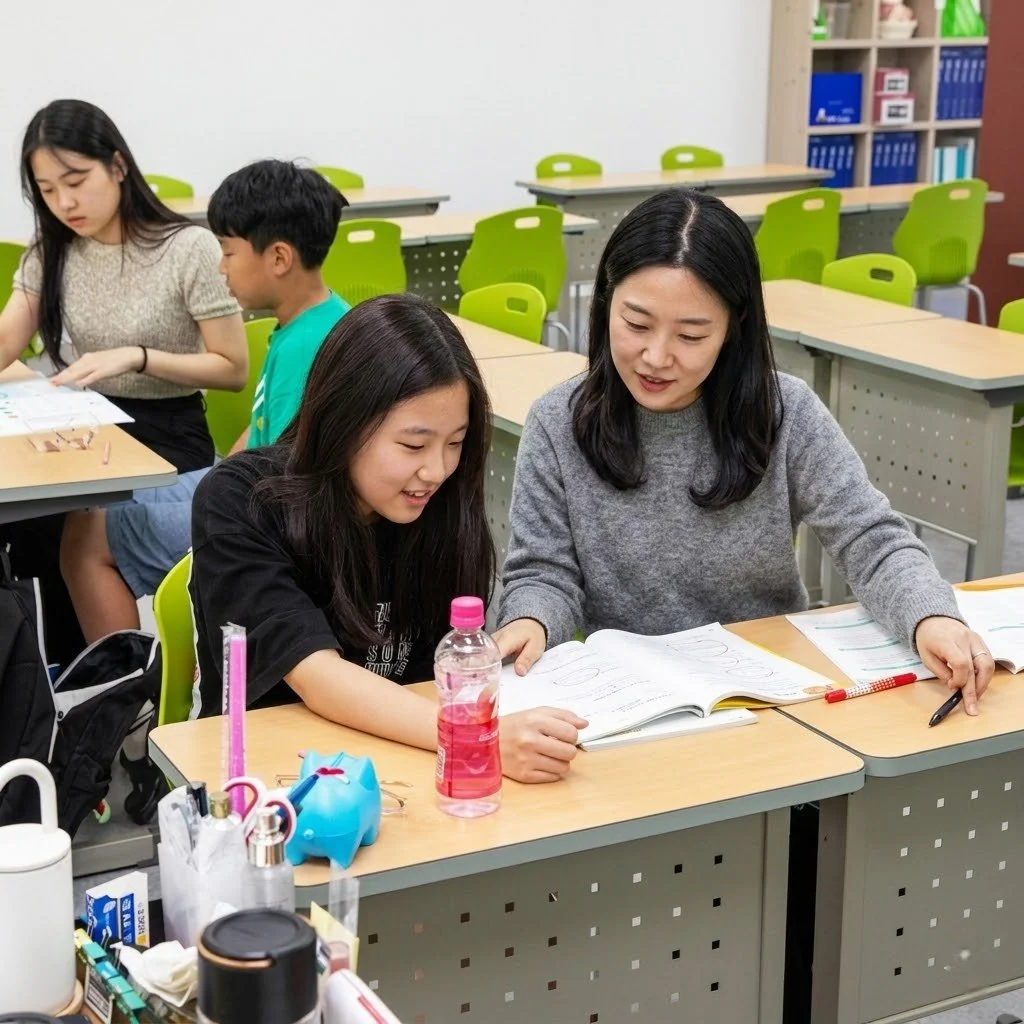 부산온천동 중1 영어학원 내부 사진